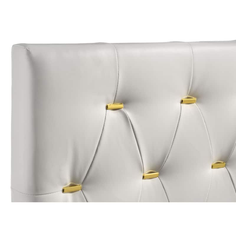 Kendall 5-piece Bedroom Set White And Black/Gold