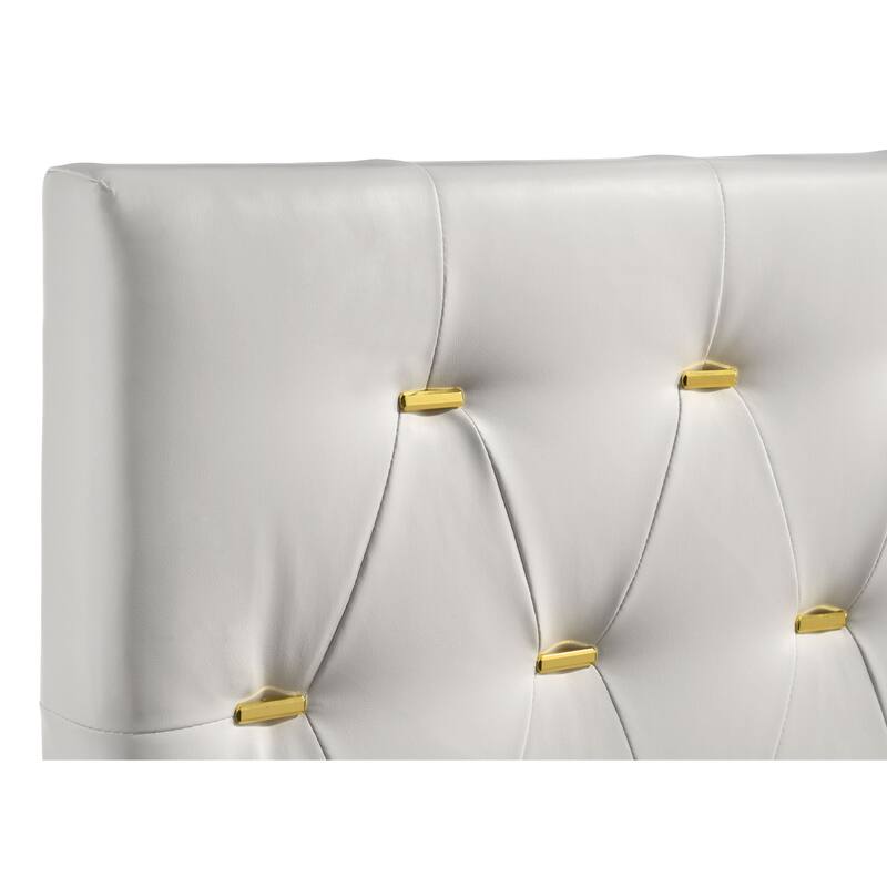 Kendall Button Tufted Upholstered Panel Bed
