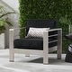preview thumbnail 1 of 41, Christopher Knight Home Cape Coral Outdoor Aluminum Club Chair with Optional Sunbrella Cushions