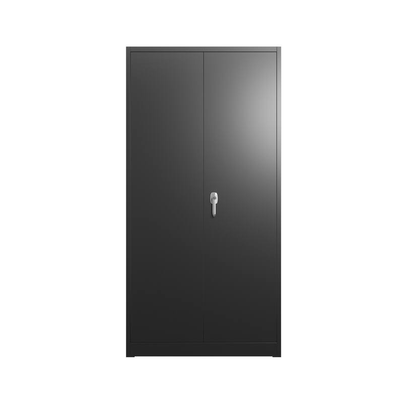 Metal Garage Storage Cabinet with Locking Doors and Adjustable Shelves