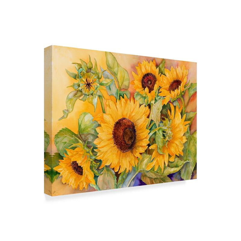 Joanne Porter 'A Cutting Of Sunflowers' Canvas Art