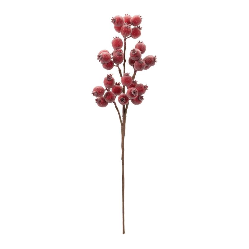 Beaded Berry Spray (Set of 6) - N/A