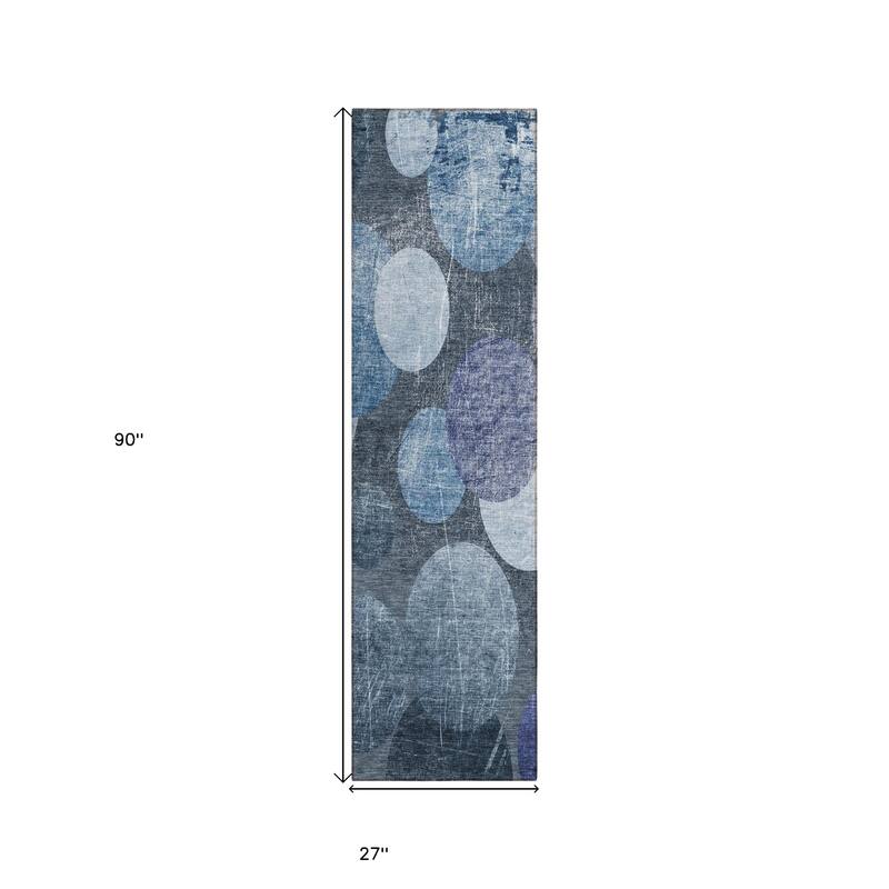 Balo Unique Abstract Weather Resistant Timeless Fusion Runner Outdoor Rug