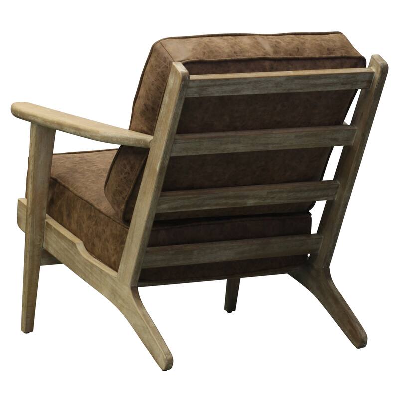 NPD Furniture Albert Solid Wood Frame Accent Chair