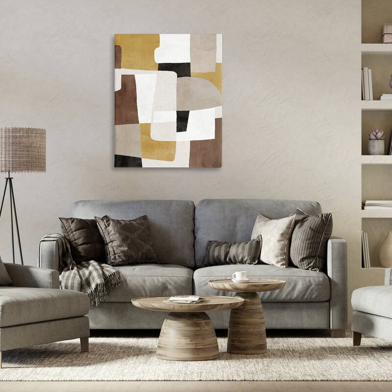 Stupell Funky Boho Geometric Shapes Canvas Wall Art Design By Amber Sterling
