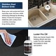 preview thumbnail 28 of 89, Karran Drop-In Quartz 33 in. 1-Hole 60/40 Double Bowl Kitchen Sink Kit