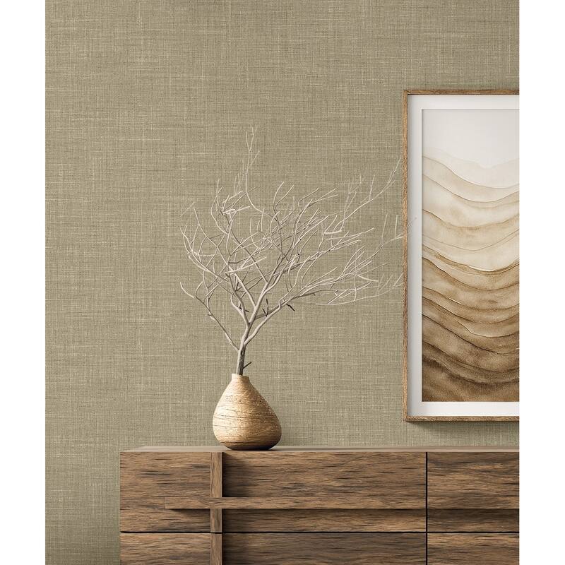 Seabrook Designs Vespia Faux Non-Woven Unpasted Wallpaper