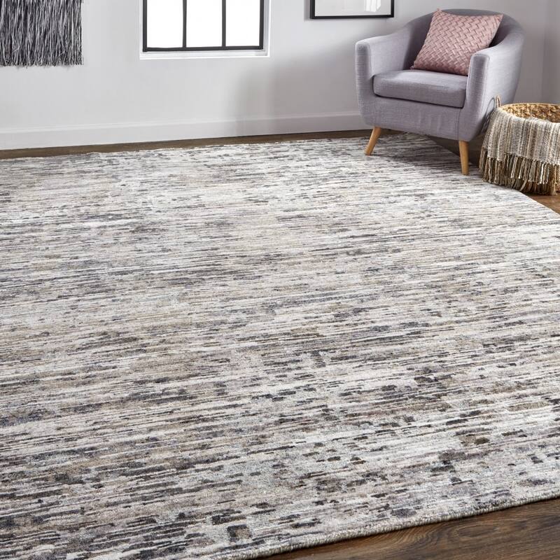 Yeros Abstract Soft Durable Area Rug By HomeRoots - 2' x 3'