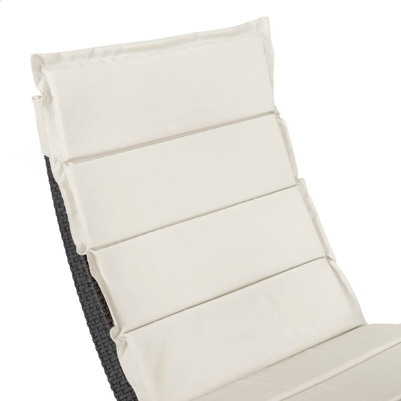 Sion Contemporary Wicker Curved Outdoor Lounger by M&L Co.