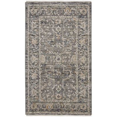 Nourison Nyle Indoor only Grey Persian Area Rug