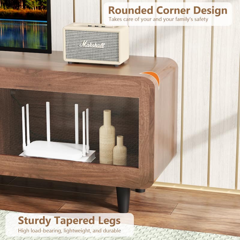 TV Stand Entertainment Center with Power Outlets