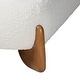 preview thumbnail 6 of 9, Vinicio Mid-Century Modern Cream Boucle Platform Bed