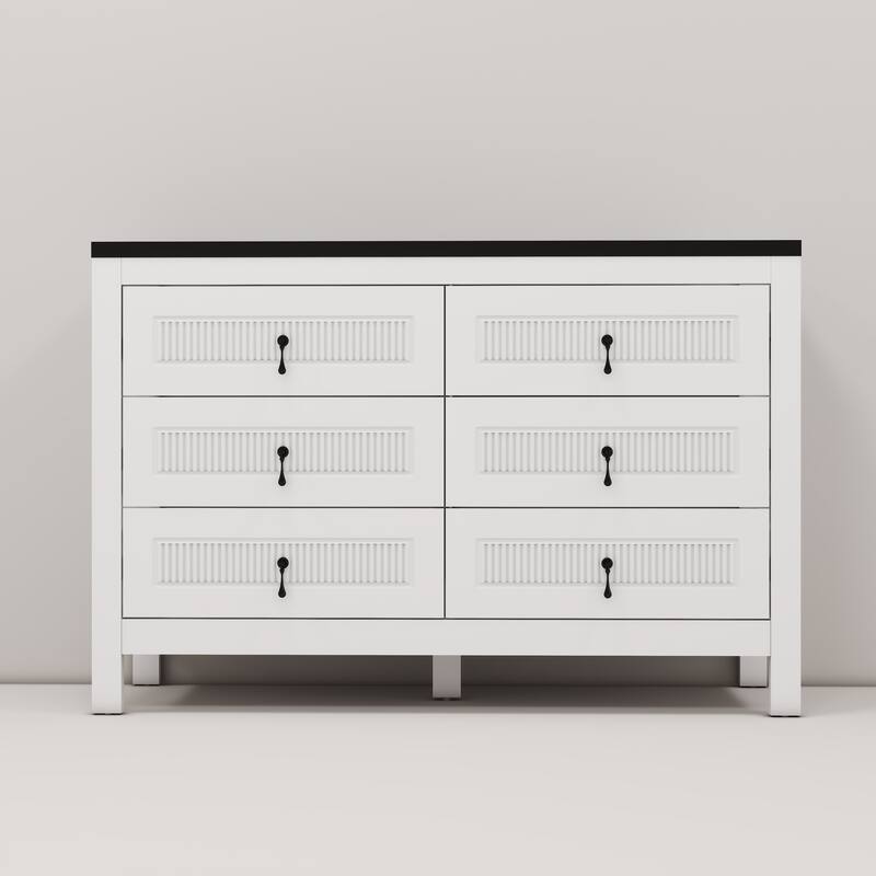 Modern 48-Inch White TV Stand Cabinet - Fits Up to 50" TV - 48" in Width