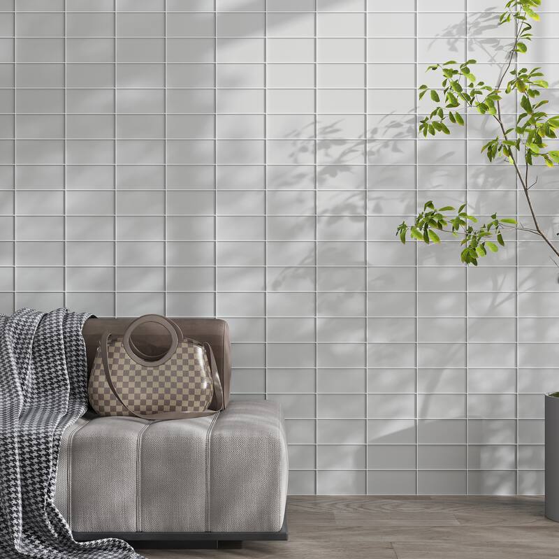Apollo tile 3" x 6" Colorway Matte Warm Greige Glass Tile (5 sq ft/case) - 40 Pack