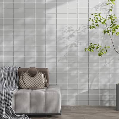 Apollo tile 3" x 6" Colorway Matte Warm Greige Glass Tile (5 sq ft/case) - 40 Pack