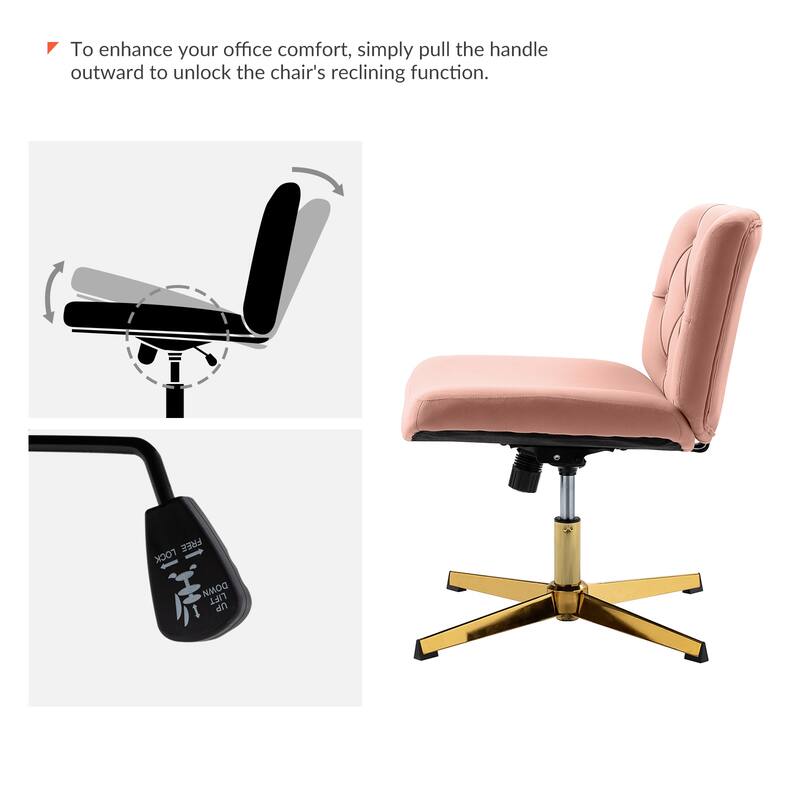 Alfons 360-Degree Swivel & Height Adjustable Task Chair by HULALA HOME