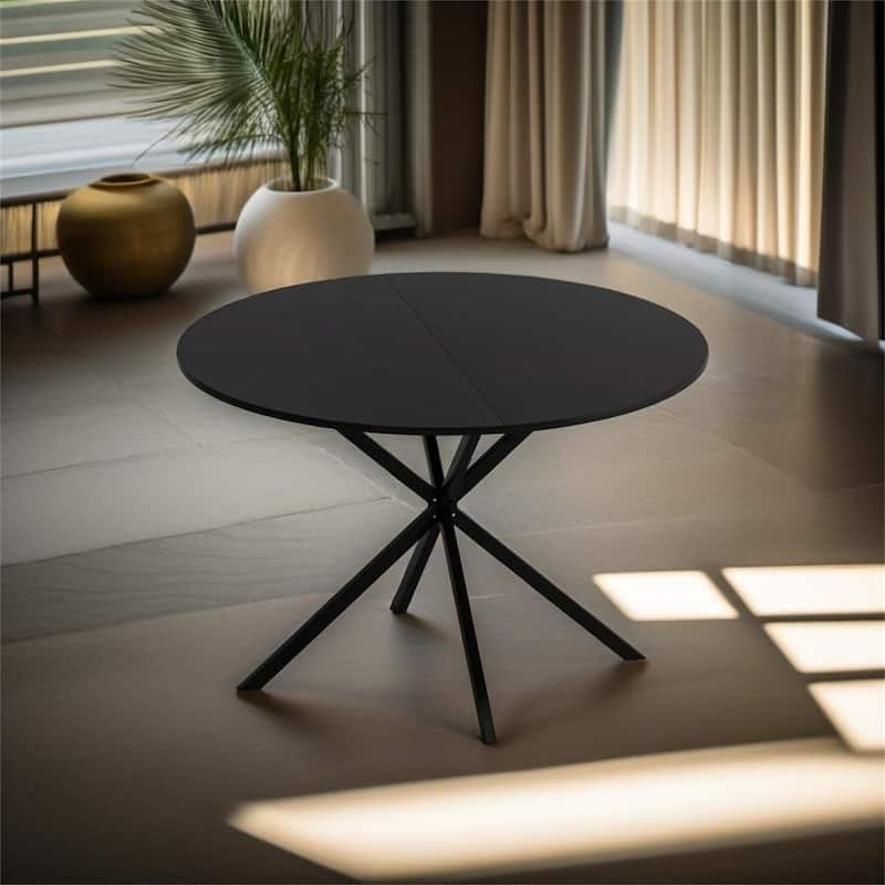 47.24'' Modern Cross Leg Round Dining Table