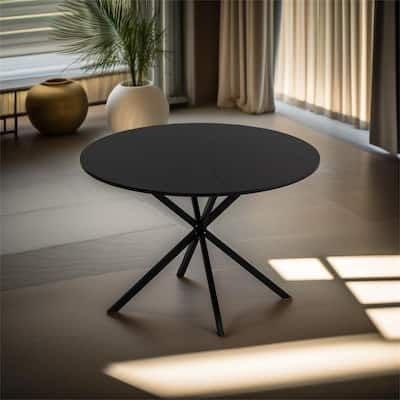 47.24'' Modern Cross Leg Round Dining Table
