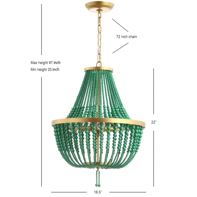 SAFAVIEH Disney Prince 3-light Pendant Chandelier (LED Bulbs Included) - Gold/Green