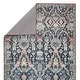 preview thumbnail 3 of 3, Teleza Machine Washable Trellis Dark Blue/ Clay Area Rug