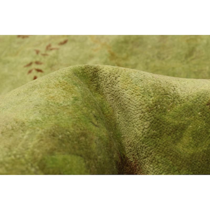 ECARPETGALLERY Hand-knotted Vibrance Lime Wool Rug - 8'11 x 9'5