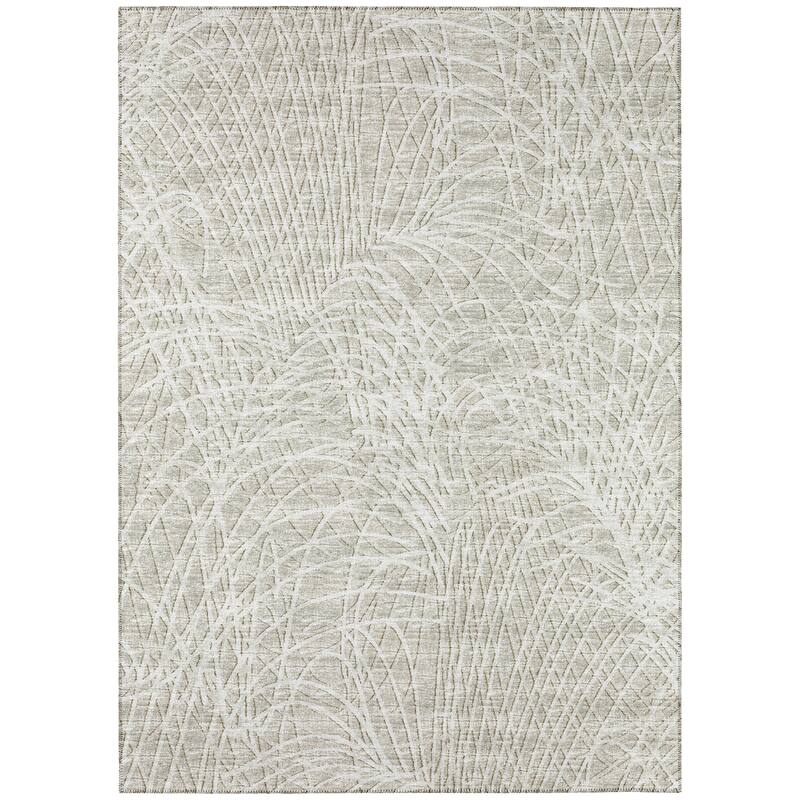 Indoor/Outdoor Rylee Abstract Washable Rug - 10' x 14' - Beige