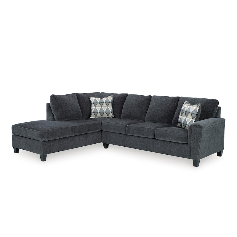 Signature Design by Ashley Abinger 2-Piece Sleeper Sectional with Chaise - 116"W x 91"D x 39"H