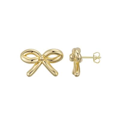 Victoria Townsend Gold Plated Bow Srud Earrings