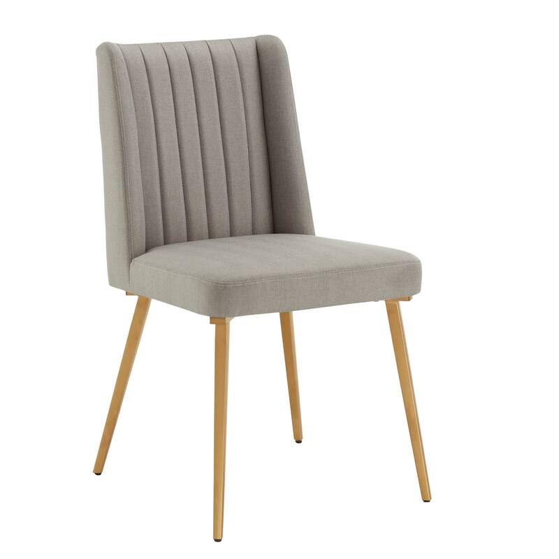 Jose Gold Finish Fabric Dining Chair (Set of 2) by iNSPIRE Q Modern