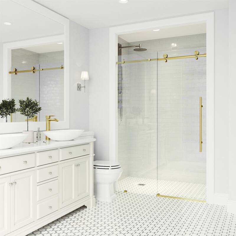 VIGO Elan E-Class Frameless Sliding Shower Door