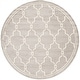 preview thumbnail 37 of 192, SAFAVIEH Amherst Norma Modern Rug 5' Round - Light Grey/Ivory - Round