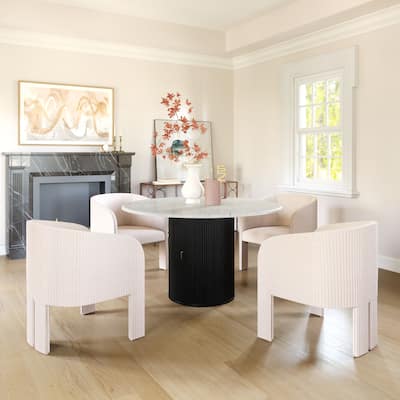 Izola Dining Table White & Black