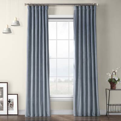 Exclusive Fabrics Heritage Plush Velvet Single Curtain (1 Panel)