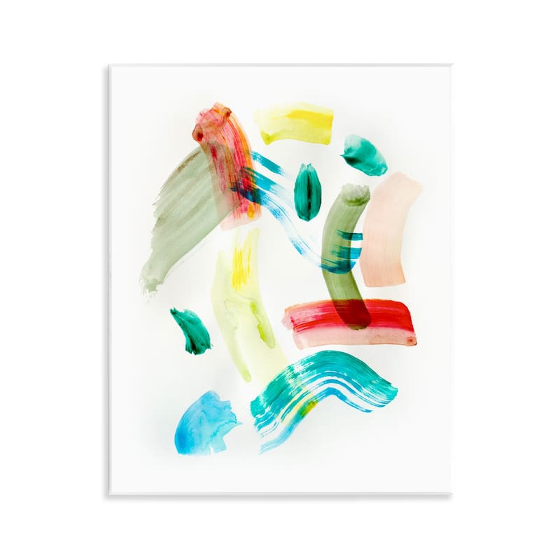 Stupell Modern Curved Brush Strokes Wall Plaque Art Design By Gemma Bardot - 11 x 14