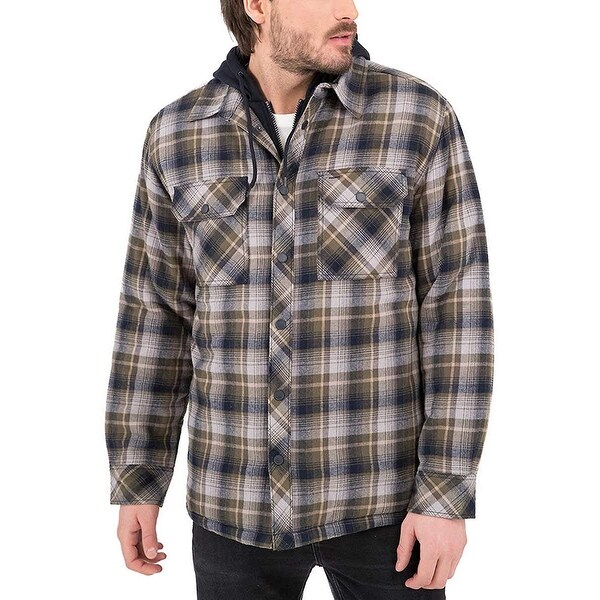 men's microlight shirt jacket
