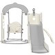 preview thumbnail 25 of 43, Toddler Slide and Swing Set 5 in 1, Kids Playground Climber Slide Playset with Telescope, Freestanding Combination for Babies