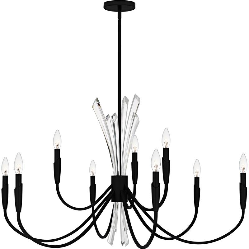 Cecily 9-Light Matte Black Chandelier