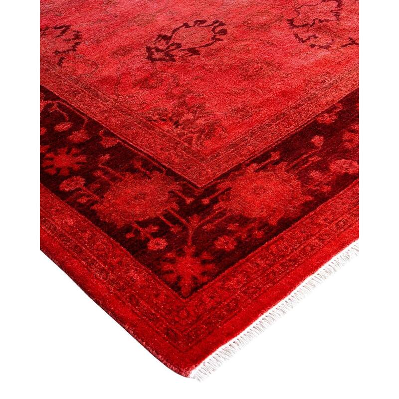 Fine Vibrance One-of-a-Kind Hand-Knotted Area Rug - Pink, 4' 8" x 6' 8" - 4' 8" x 6' 8"