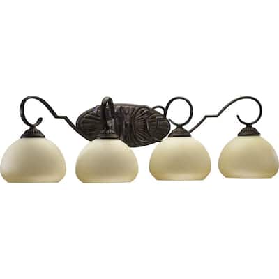 Quorum International Ellis 4 Light 26-1/4" Wide Bathroom Vanity Light