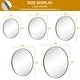 preview thumbnail 10 of 8, TEHOME Yolanta Round Metal Wall Mirror