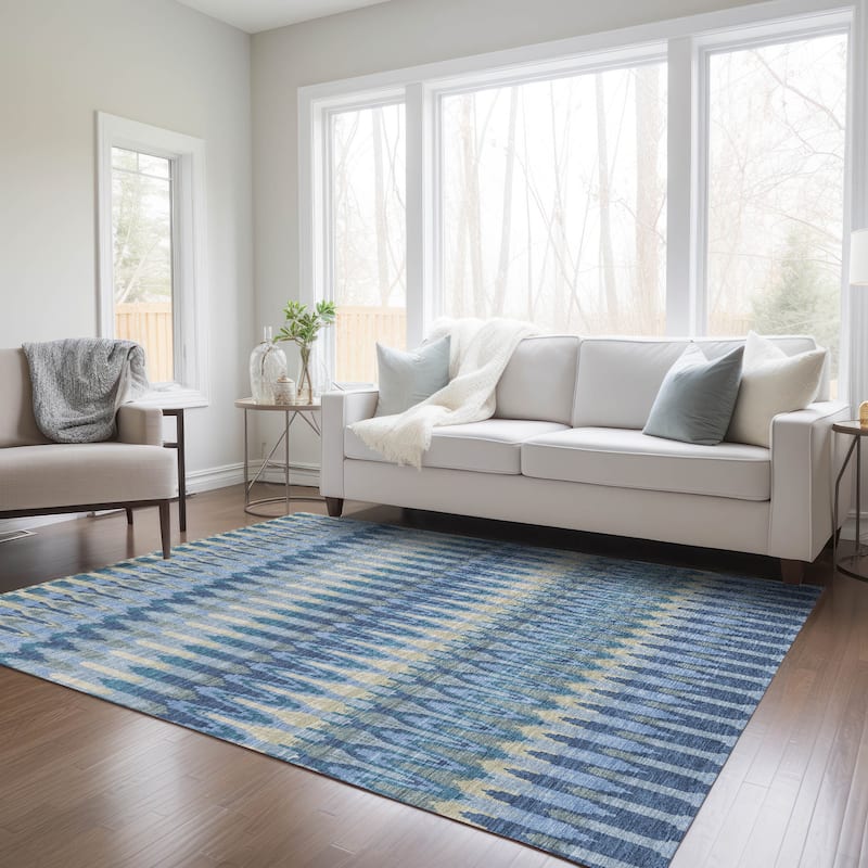 Machine Washable Indoor/ Outdoor Chantille Moroccan Rug