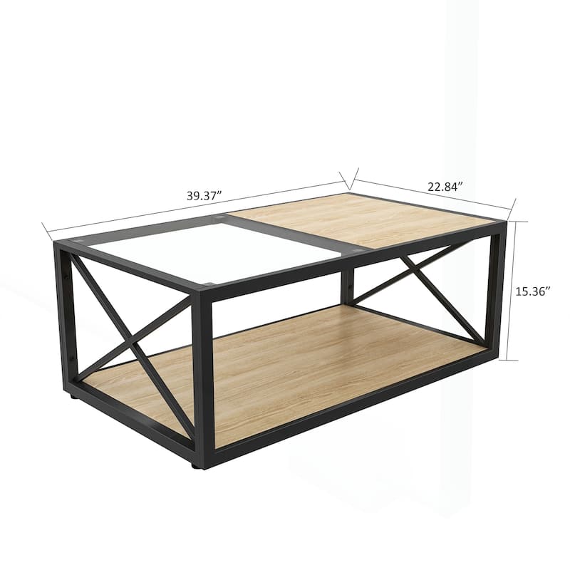Chic Industrial-Style Coffee Table for Various Rooms