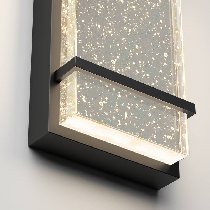 Artika Skyler Integrated LED Outdoor Wall Light, Black
