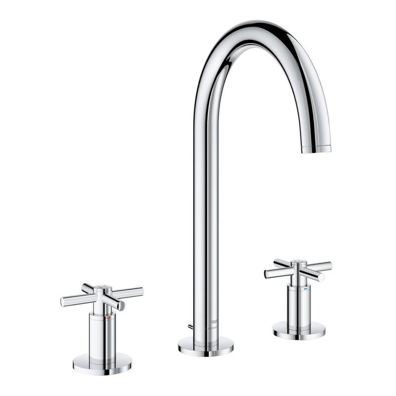 Grohe 20 659 Atrio New 1.2 GPM Widespread Bathroom Faucet with Pop-Up - Brushed Cool Sunrise