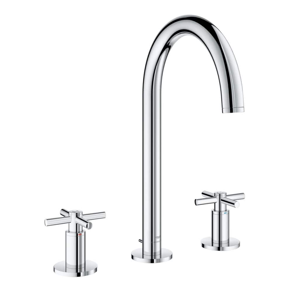 Grohe 20 659 Atrio New 1.2 GPM Widespread Bathroom Faucet with Pop-Up - Brushed Cool Sunrise