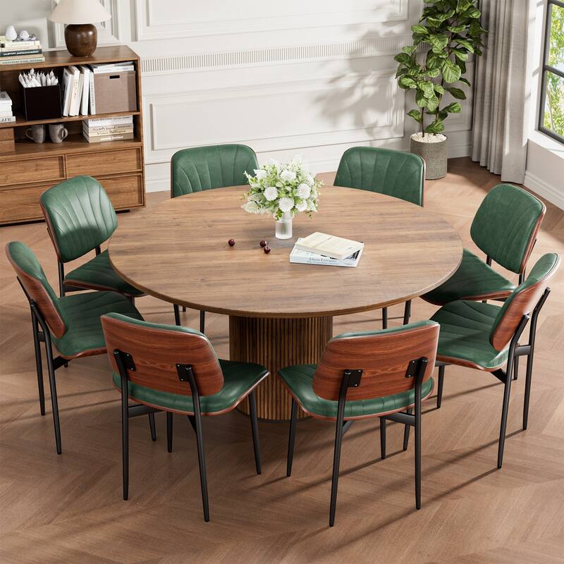 Mid Century Modern Dining Chairs, Upholstered Dining Chairs Set of 2