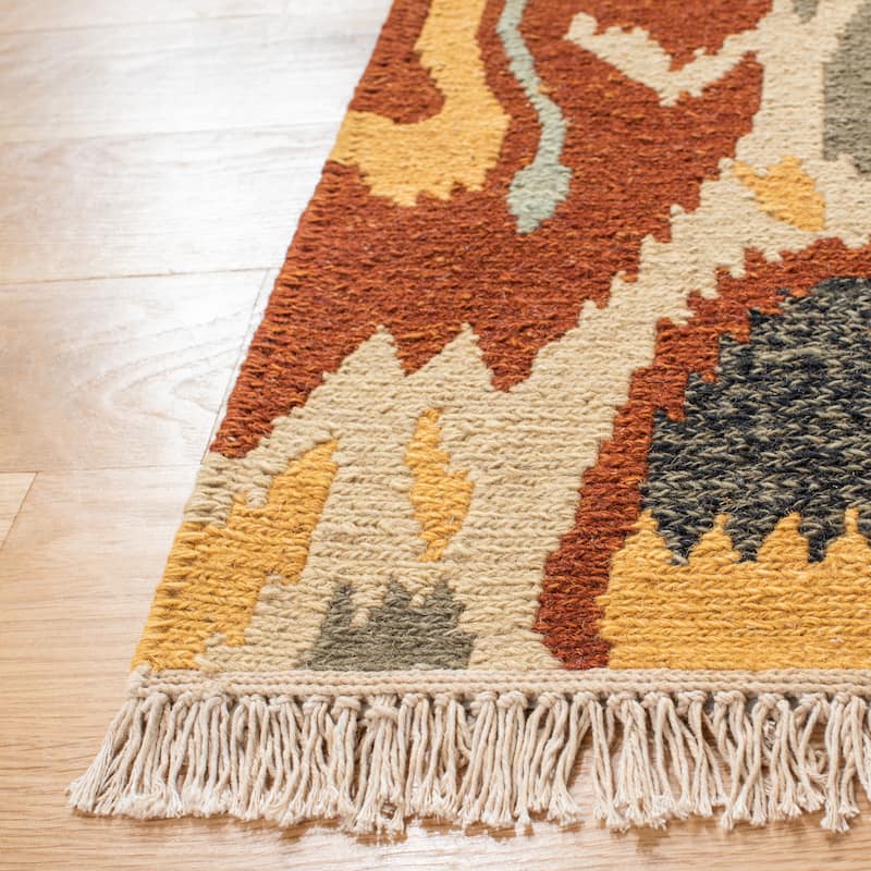SAFAVIEH Couture Handmade Sumak Flatweave Mylene Traditional Oriental Wool