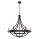 preview thumbnail 2 of 40, Hunter Perch Point Chandelier, Wheel, Candle, Dining Room, Entry, Modern Rustic, Industrial