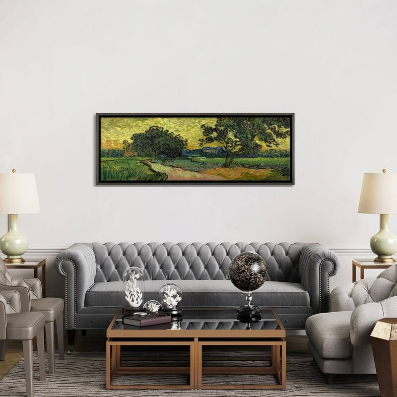 iCanvas "Landscape at Twilight" by Vincent van Gogh Framed
