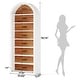 preview thumbnail 15 of 21, 78.7" Tall Modern Arched Bookcase